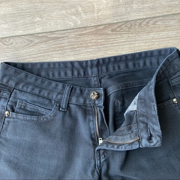 Lord Richards Skull Rivet Slim  Fit Stretch Jeans - Picture 5 of 13